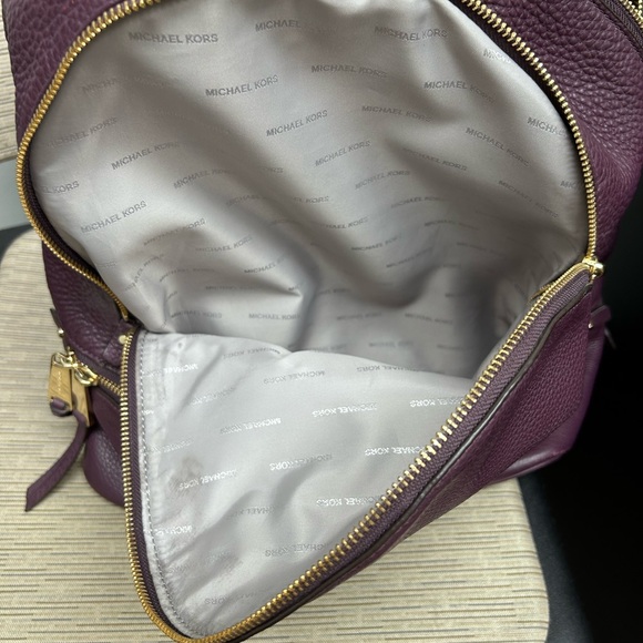 Michael Kors Purple Back Pack /purse - Picture 7 of 10